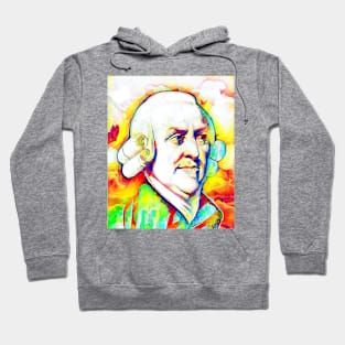 Adam Smith Colourful Portrait | Adam Smith Artwork 11 Hoodie